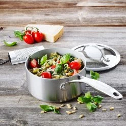 GreenPan Venice Pro Evershine 1.6-Quart Saucepan With Lid -Stovetop Tea Kettles Shop 1.5 quart saucepan life 2