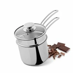 Frieling Mini Double Boiler With Glass Lid | 1.6-Quart -Stovetop Tea Kettles Shop 23 7060 28 14 01