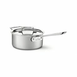 All-Clad D5 Brushed Stainless Steel Saucepan & Lid | 3 Qt.