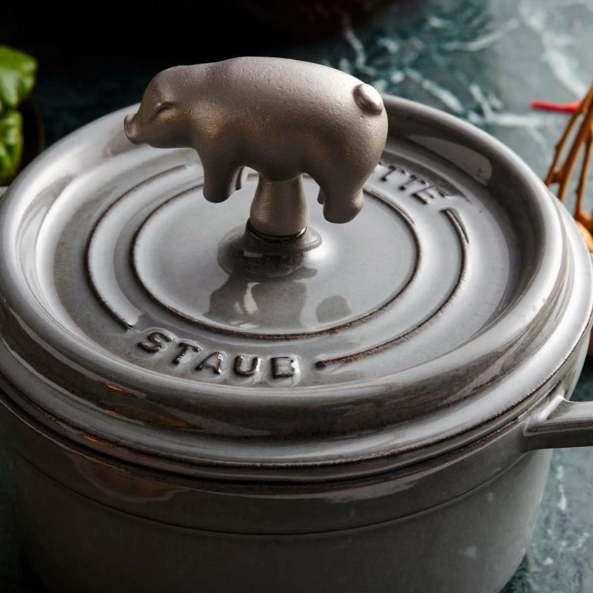 Staub Animal Knob | Pig 2 Staub Animal Knob | Pig - Image 2