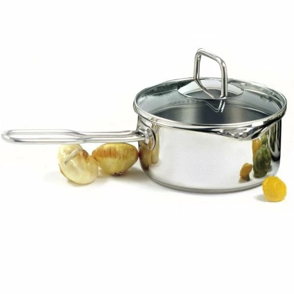 Norpro Krona S/S Vented Sauce Pan With Straining Lid 1.5qt 1 Norpro Krona S/S Vented Sauce Pan With Straining Lid 1.5qt