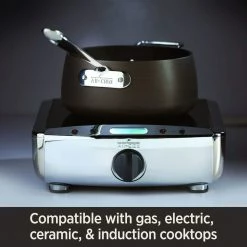 All-Clad HA1 Hard Anodized Nonstick Saucepan & Lid | 2.5 Qt. -Stovetop Tea Kettles Shop 613dwy0iurl. ac sl1500