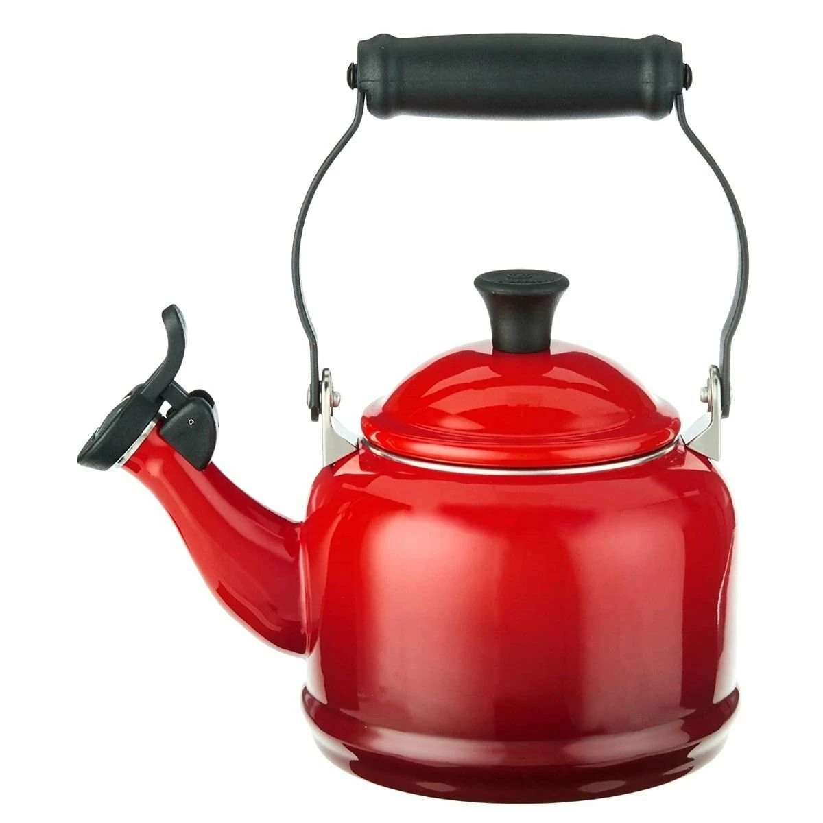 Le Creuset 1.25 Qt. Demi Kettle Tea Pot + 2 - 14oz Mugs Set | Cerise/Cherry Red 3 Le Creuset 1.25 Qt. Demi Kettle Tea Pot + 2 - 14oz Mugs Set | Cerise/Cherry Red - Image 3