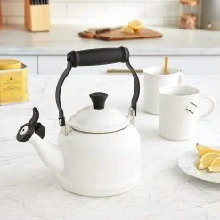 Le Creuset 1.25 Qt. Demi Kettle Tea Pot + 2 - 14oz Mugs Set | White 8 Le Creuset 1.25 Qt. Demi Kettle Tea Pot + 2 - 14oz Mugs Set | White -Stovetop Tea Kettles Shop 811mew69xyl. ac sl1500