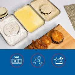 Frieling Breading Pan (3-Piece) | 8.5" X 6" X 1" -Stovetop Tea Kettles Shop 81tq l3tvsl. ac sl1500