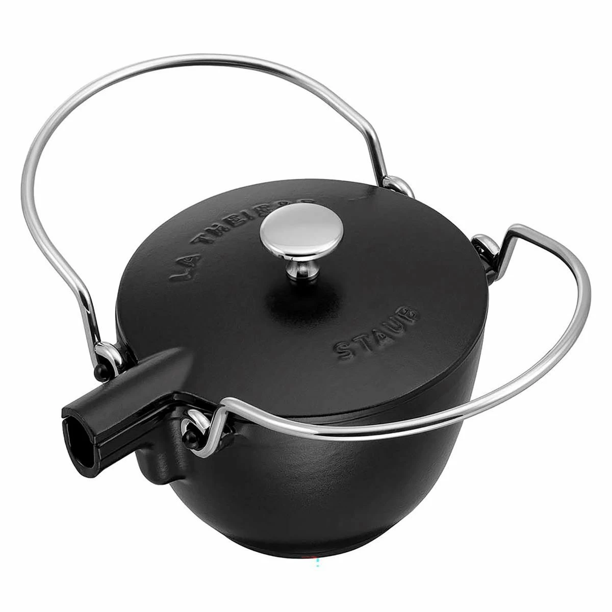 Staub 1 Qt. Round Tea Kettle | Matte Black 4 Staub 1 Qt. Round Tea Kettle | Matte Black - Image 4