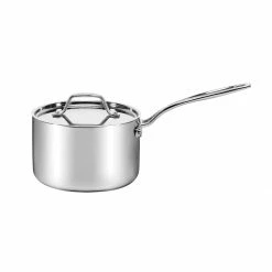 Cuisinart Custom-Clad 5-Ply Stainless Steel Saucepan With Lid | 3 Qt.
