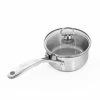 Chantal 21 Steel Induction Saucepan W/ Glass Lid - 1 Quart