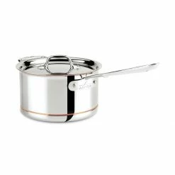 All-Clad Copper Core Stainless Steel Saucepan | 4 Qt.