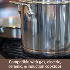 All-Clad Copper Core Stainless Steel Saucepan | 4 Qt. -Stovetop Tea Kettles Shop coppercore3 5