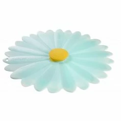 Charles Viancin Silicone Lid | 11" Daisy (Aqua With White)