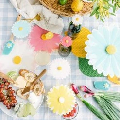 Charles Viancin Silicone Lid | 11" Daisy (Aqua With White) 7 Charles Viancin Silicone Lid | 11" Daisy (Aqua With White) -Stovetop Tea Kettles Shop daisy life 4