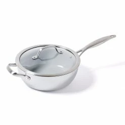 GreenPan Venice Pro Evershine 3.6-Quart Chef's Pan With Lid
