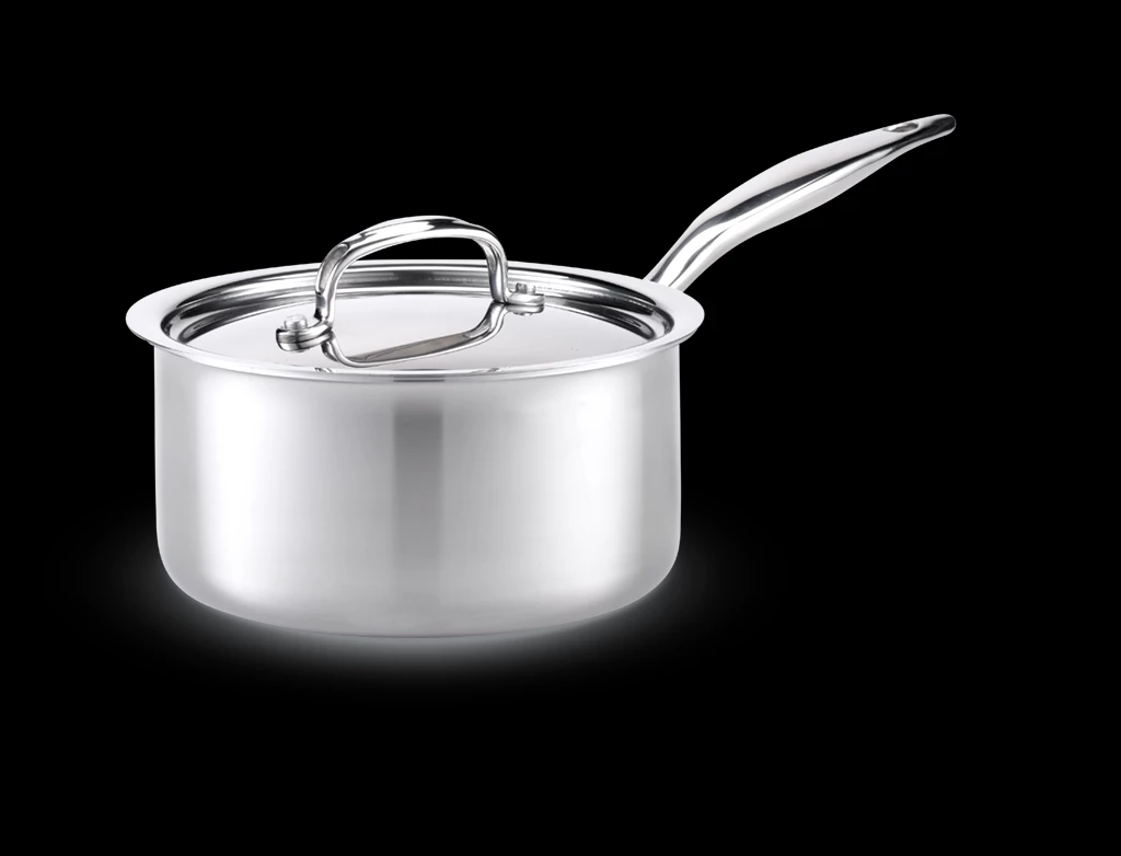 Heritage Steel Cookware Stainless Steel Saucepan With Cover | 3 Qt. 2 Heritage Steel Cookware Stainless Steel Saucepan With Cover | 3 Qt. - Image 2