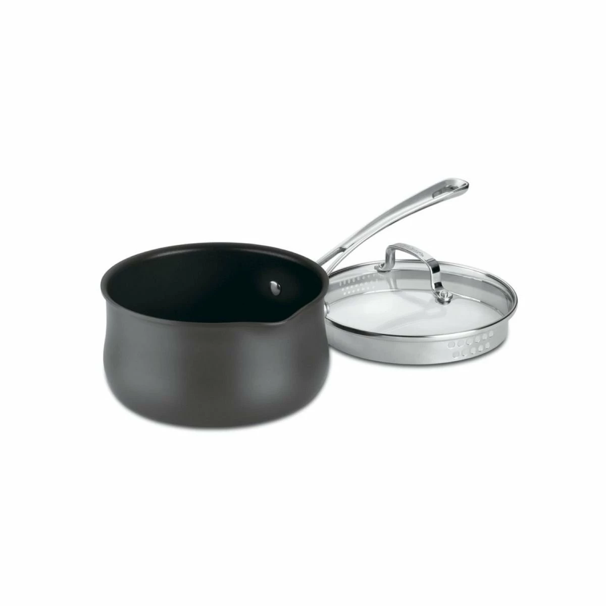 Cuisinart Contour Hard Anodized Pour Saucepan With Cover | 2 Qt. 1 Cuisinart Contour Hard Anodized Pour Saucepan With Cover | 2 Qt.