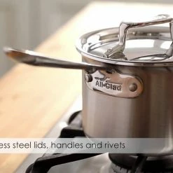 All-Clad D5 Brushed Stainless Steel Saucepan & Lid | 3 Qt. -Stovetop Tea Kettles Shop maxresdefault 1 63