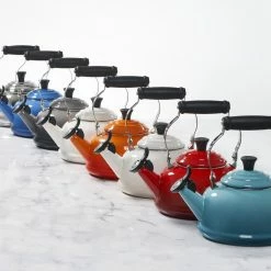 Le Creuset 1.7 Qt. Classic Whistling Kettle | Caribbean Blue -Stovetop Tea Kettles Shop rs12231 kettles 1