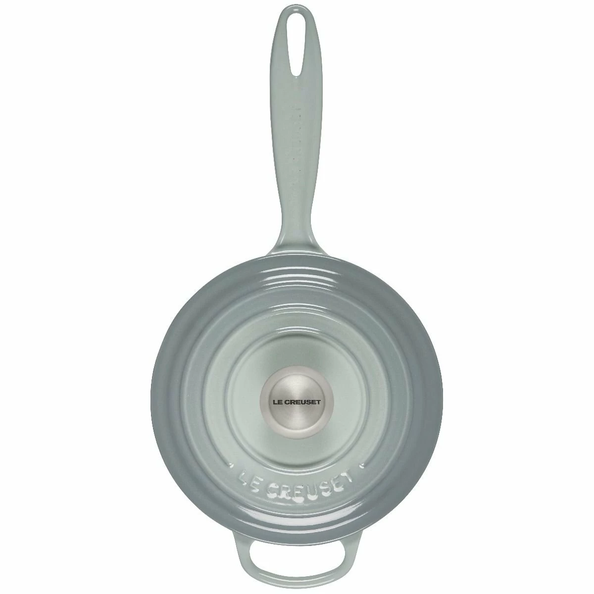 Le Creuset 2.25 Qt. Signature Enameled Cast Iron Saucepan With Stainless Steel Knob | Sea Salt 3 Le Creuset 2.25 Qt. Signature Enameled Cast Iron Saucepan With Stainless Steel Knob | Sea Salt - Image 3
