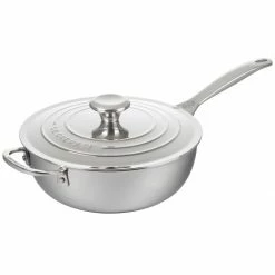 Le Creuset 3.5 Qt. Nonstick Saucier Pan | Stainless Steel